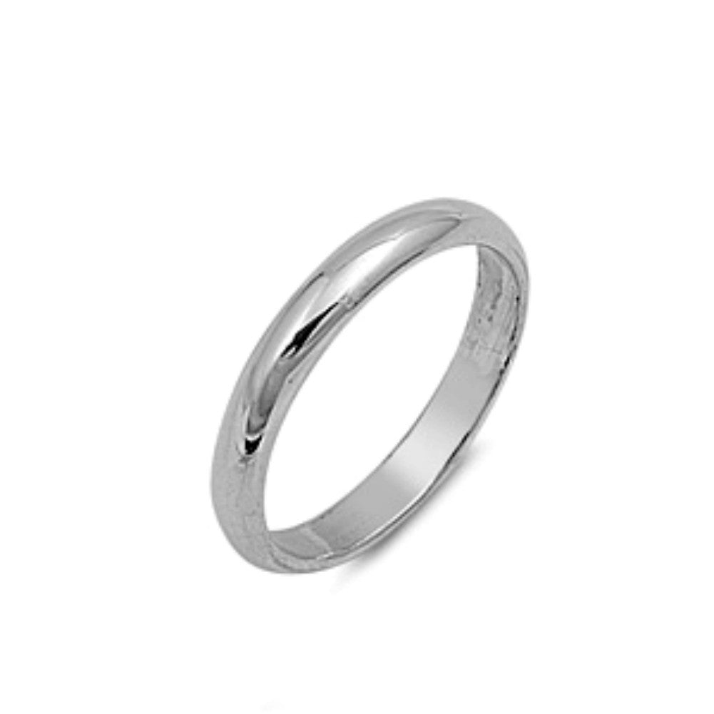 .925 Sterling Silver 3mm Plain Band Ring Size 2-13 by Blades and Bling Sterling Silver Jewelry