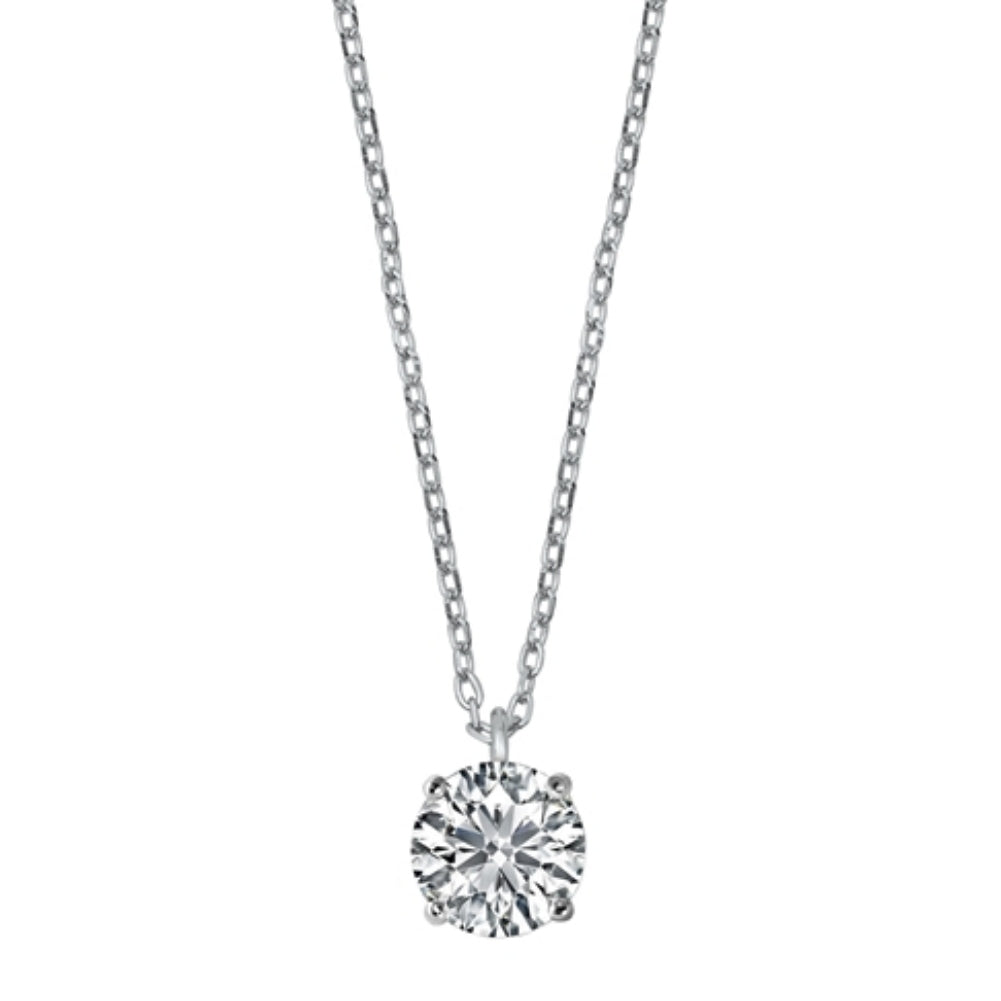 Birthstone solitaire necklace