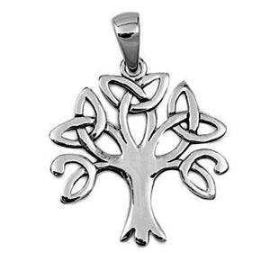 Sterling Silver Family Tree of Life Celtic Knot pendant (Yggdrasil) - Blades and Bling Sterling Silver Jewelry