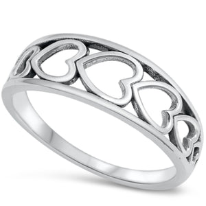 Heart eternity ring