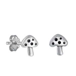 Mushroom stud earrings