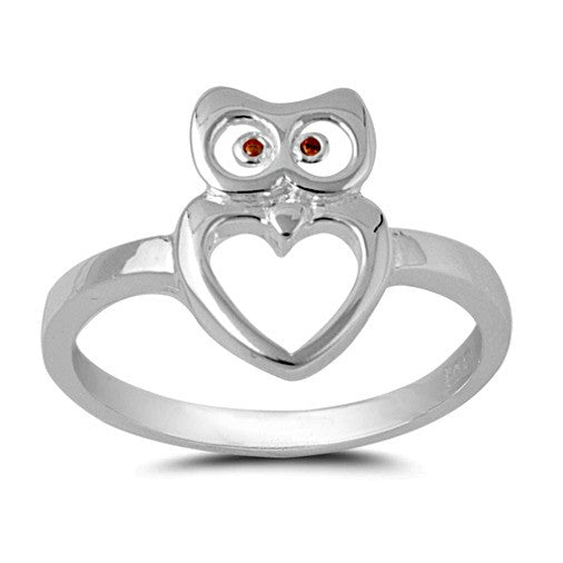 Womens and girls owl ring