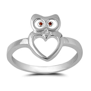 Womens and girls owl ring