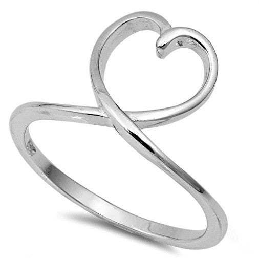 Womens and girls heart ring