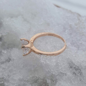 Rose Gold over Sterling Silver with photo of .925 stamped hallmark
