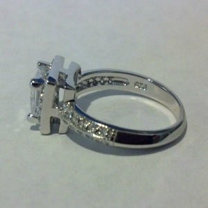 ment Ring Princess Cut size  4-11 - Blades and Bling Sterling Silver Jewelry