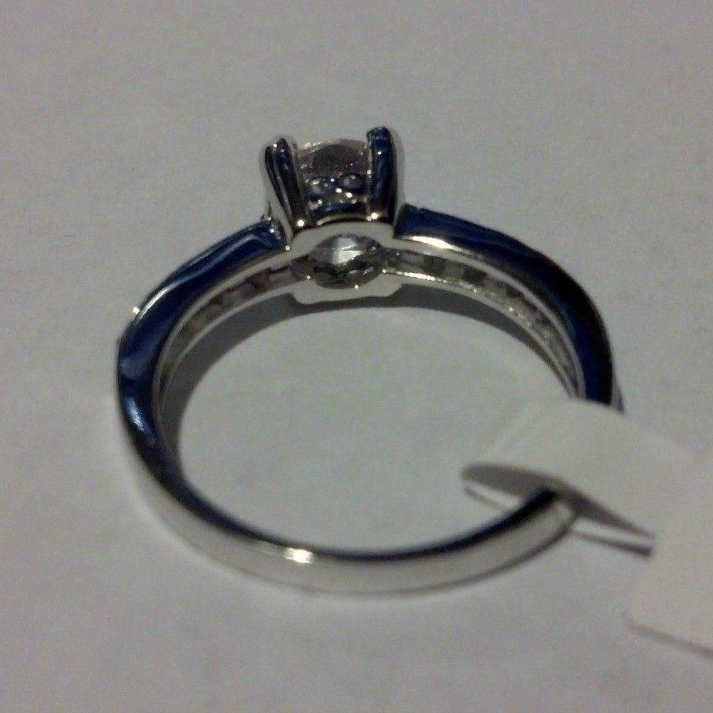 Sterling Silver CZ 1 carat Engagement Ring size 5-10 - Blades and Bling Sterling Silver Jewelry