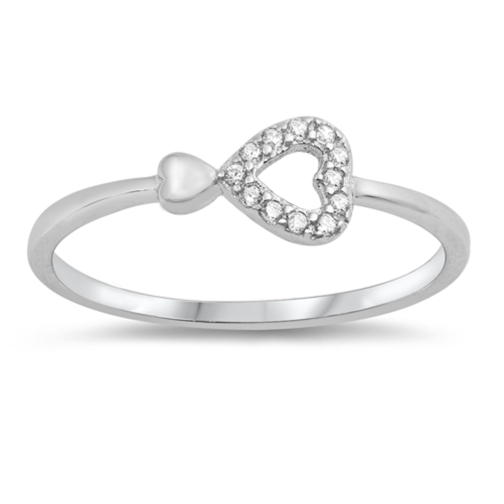 Double heart ring