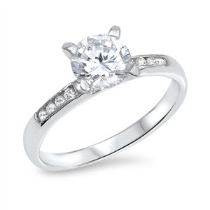 Womens Channel Set Engagement Ring
