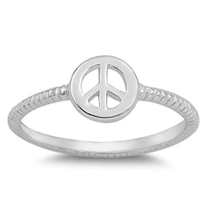 Peace sign ring