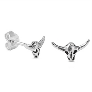 Cow skull earrings