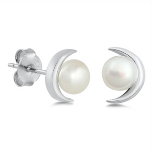 Womens and girls pearl earrings