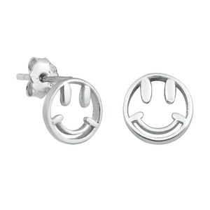 Womens and girls smiley face earrings