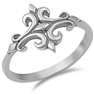 Silver Celtic cross ring