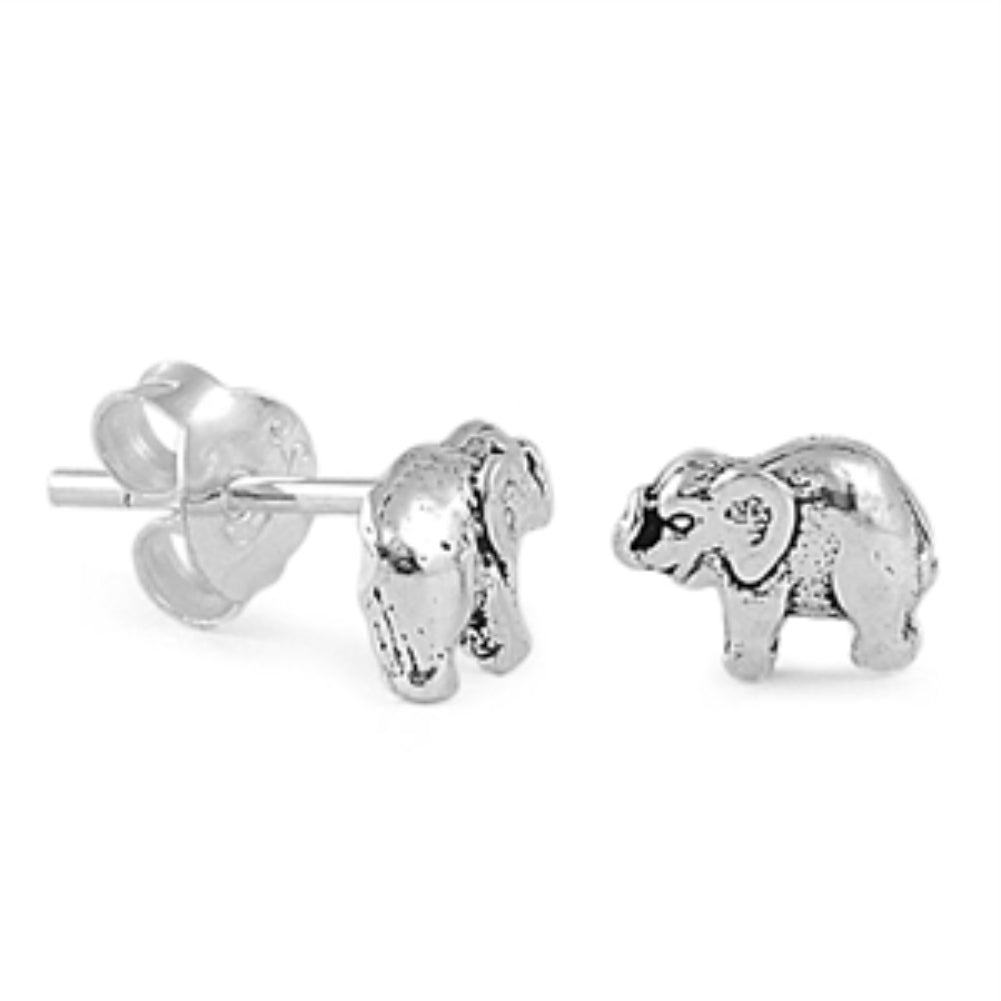 Elephant stud earrings