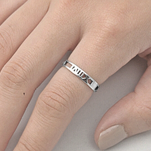 Roman numbeal eternity ring