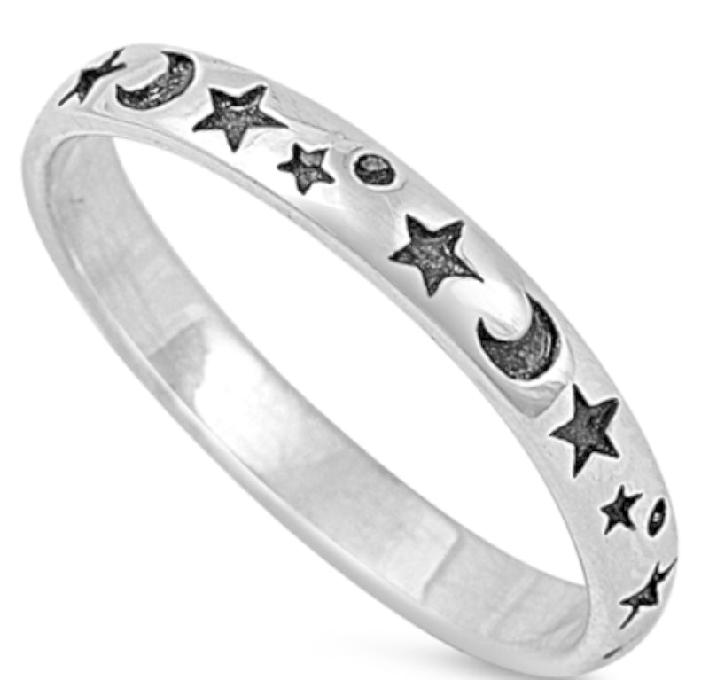 Stars and Moons ring