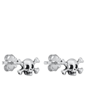 Skull and cross-bones earrings