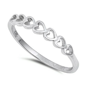 Sideways heart ring