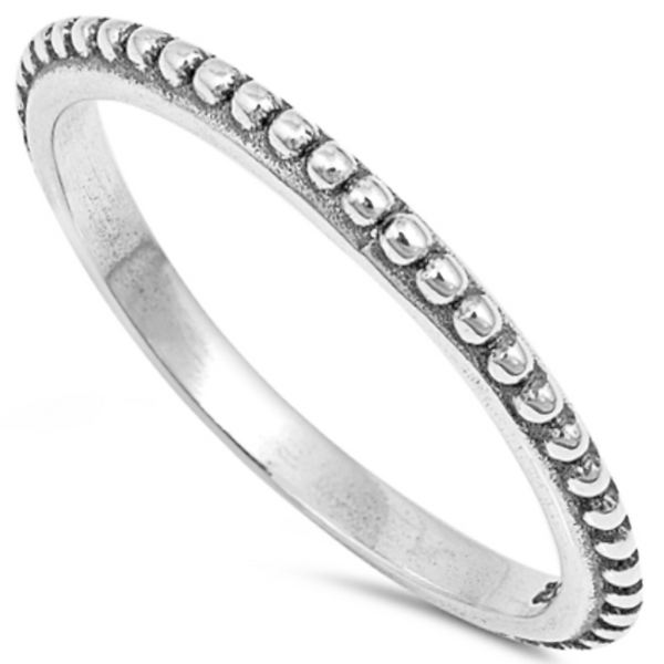 Solid 925 Sterling Silver Band Ring Eternity Ring Finger Three Colors –  Avas Collection