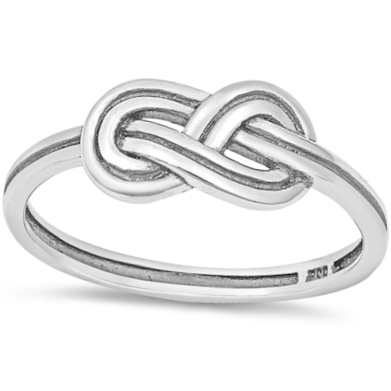Silver Infinity Ring, Infinity Knot Silver Ring | Benati