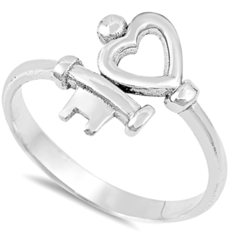 Key to my heart wrap ring