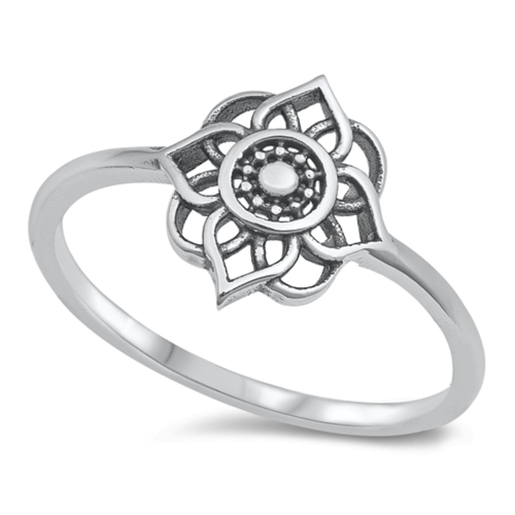 Mandala flower ring