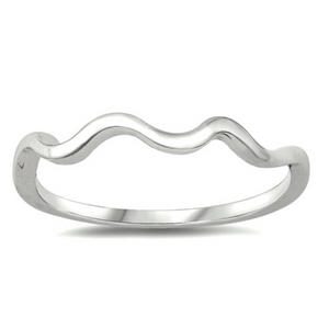 Wave band ring