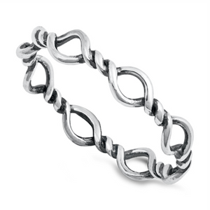 Barbed wire eternity ring