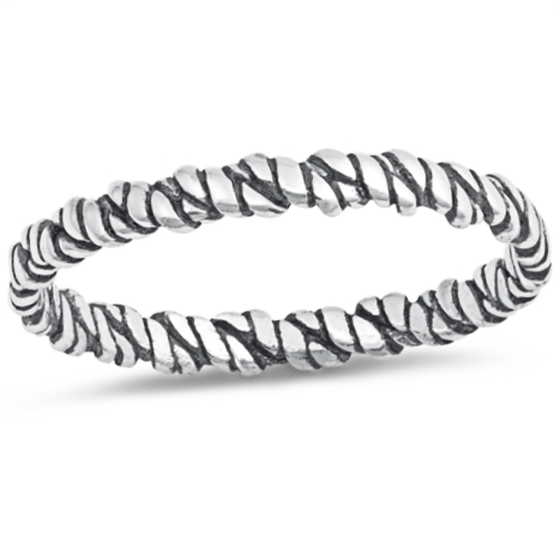 Twisted eternity ring