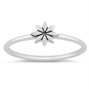 Womens and kids star flower ring