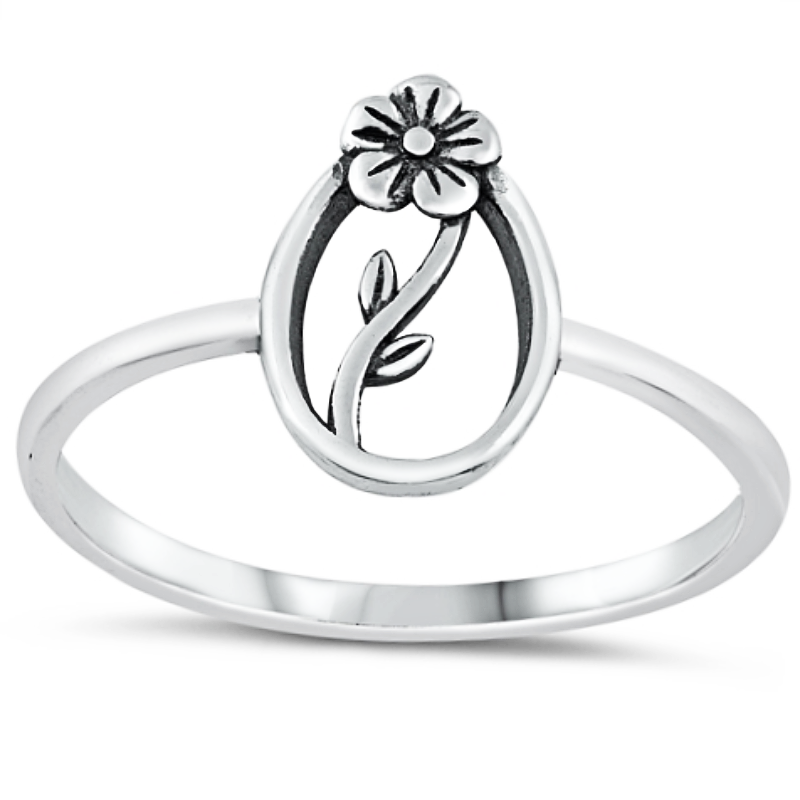 Ladies Trinity Knot Ring - Sterling Silver by Solvar