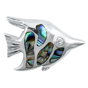 Womens and girls rainbow angel fish pendant