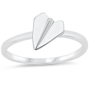 Paper airplane ring