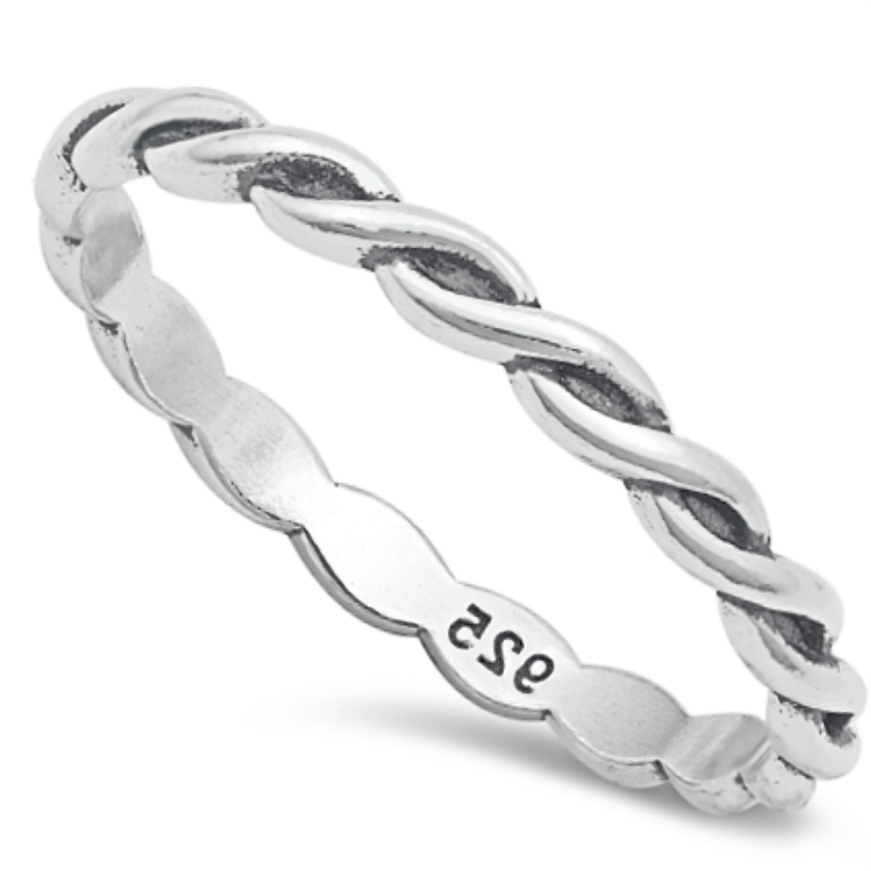Twisted eternity ring
