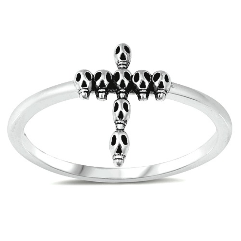skull cross ring