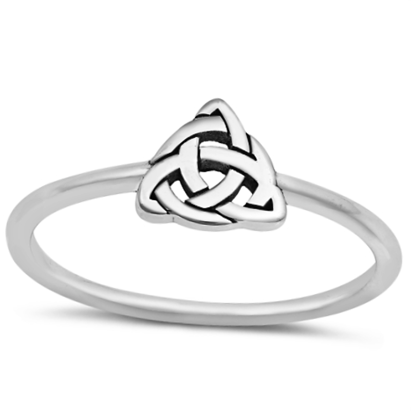 Celtic knot triangle triquetra ring