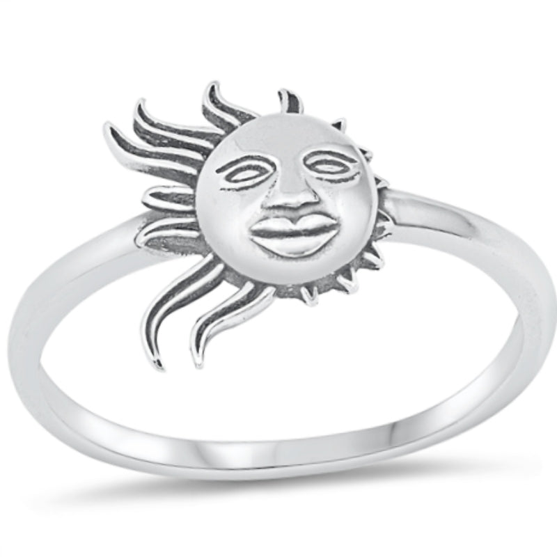 Smiling sun ring