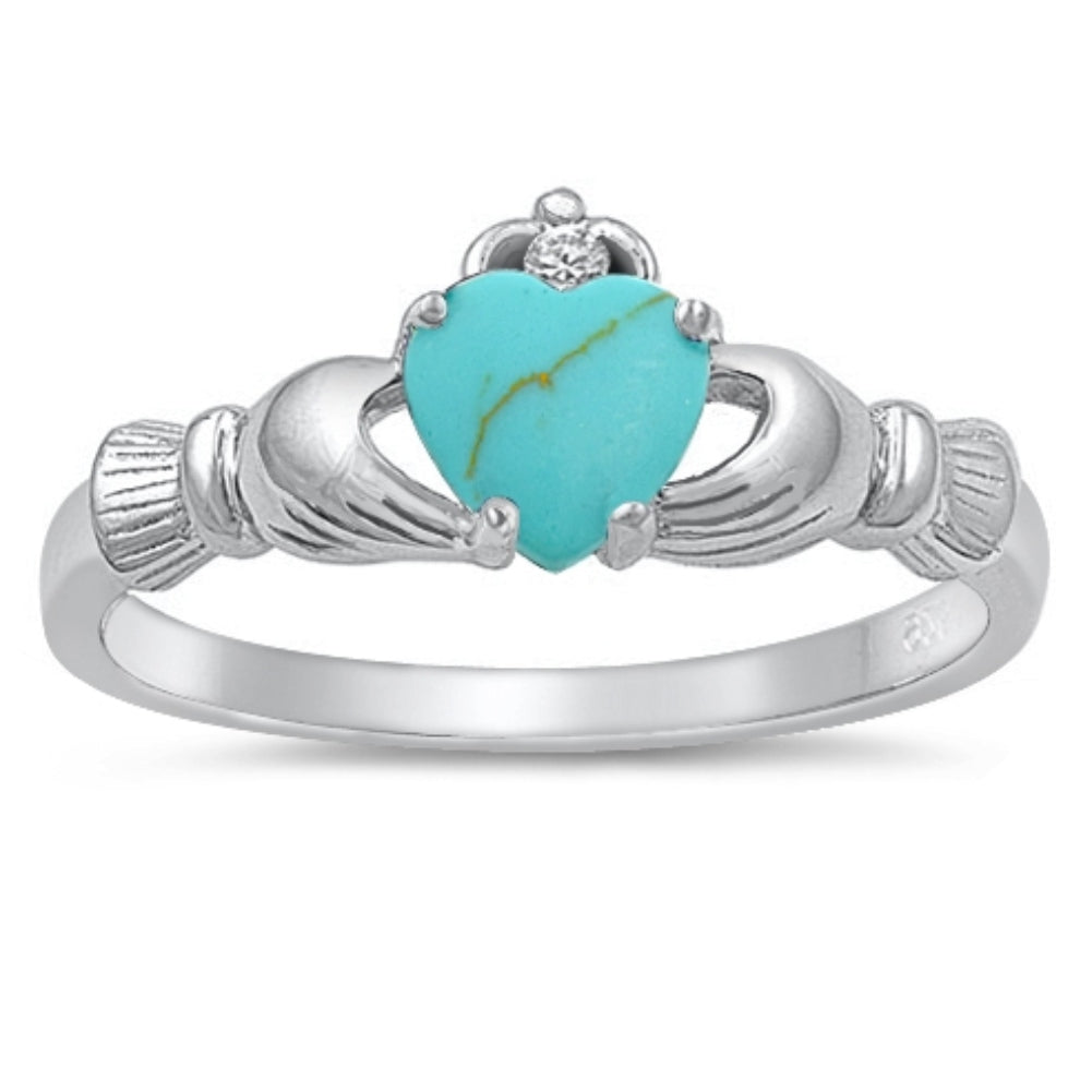 Turquoise heart ring