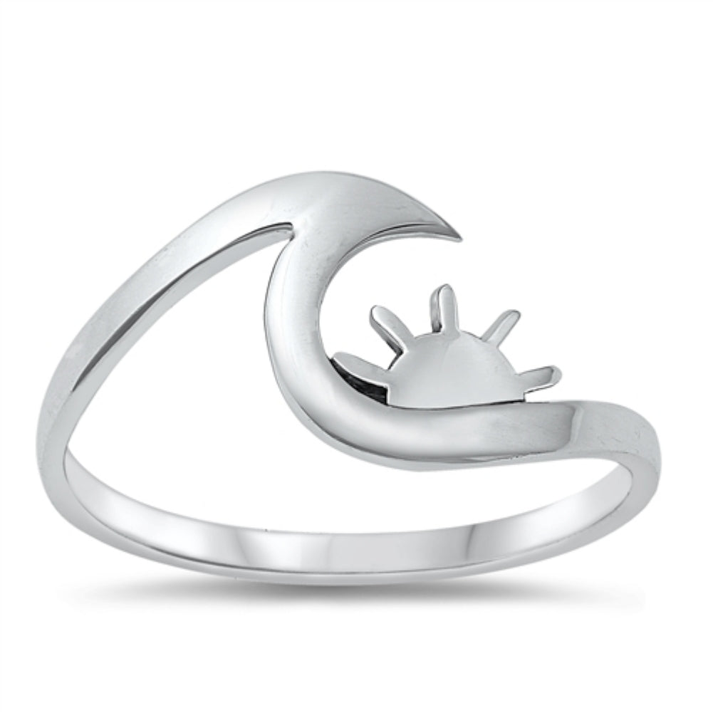Sun and ocean wave ring
