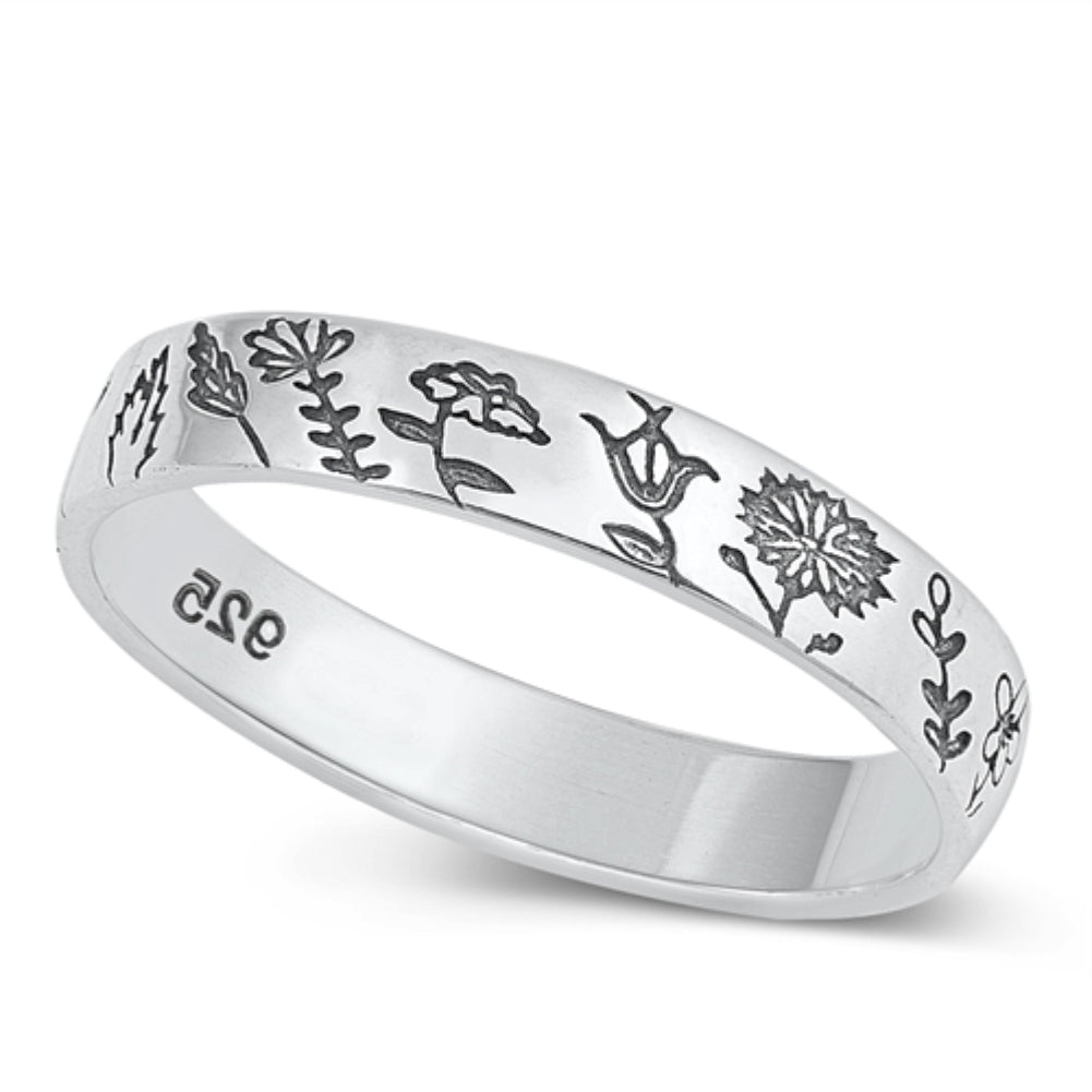 Flower eternity ring
