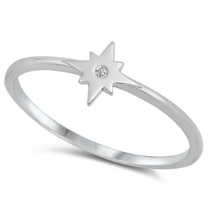 Starburst CZ ring