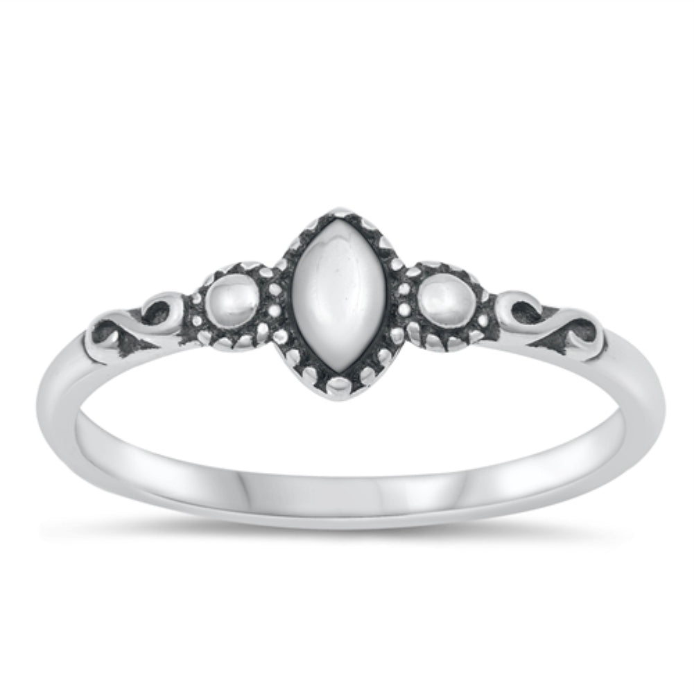 Marquise infinity Bali ring