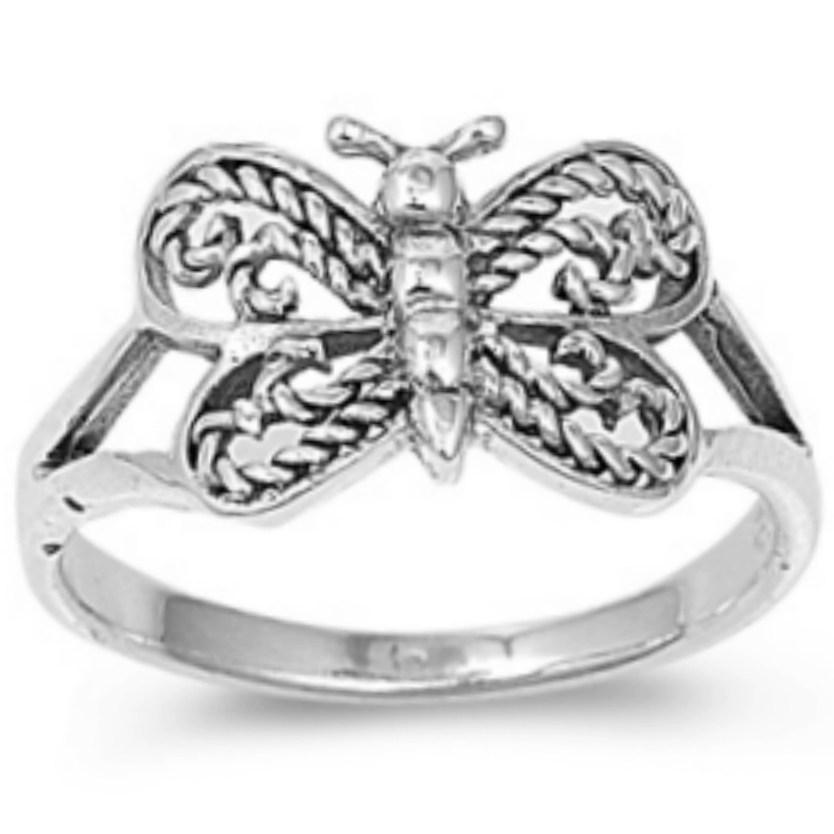 Baby Kids and Womens Butterfly Ring