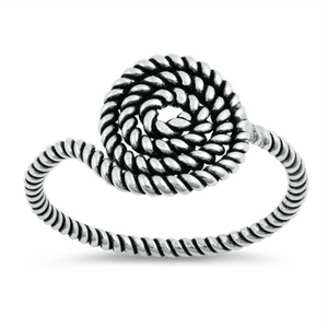 Don't get it twisted with our summery rope knot ring in sterling silver