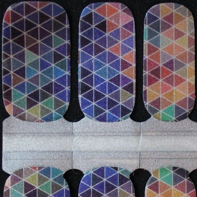 Colorwheel Geometric Mixed Manicure nail polish wraps stickers