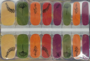 Plants and Leaves Nail Polish Wraps Strips Stickers