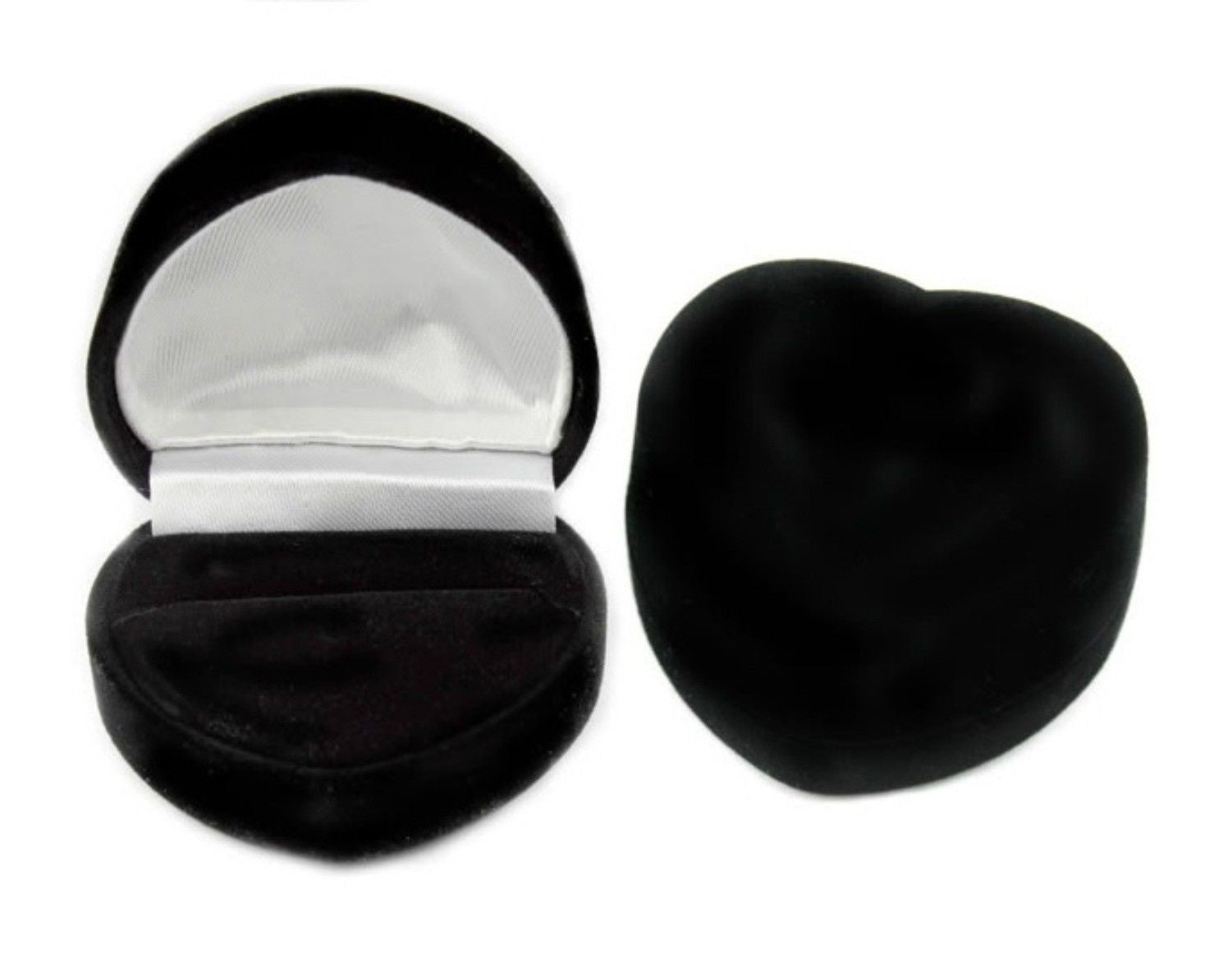 Velvet heart ring gift box