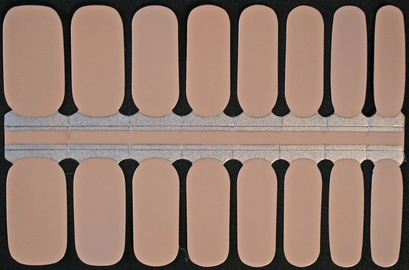 Nude color nail polish wraps strips