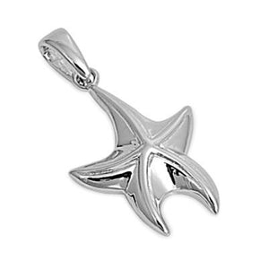 Sterling Silver Waving Arms Starfish pendant (Star Fish)
